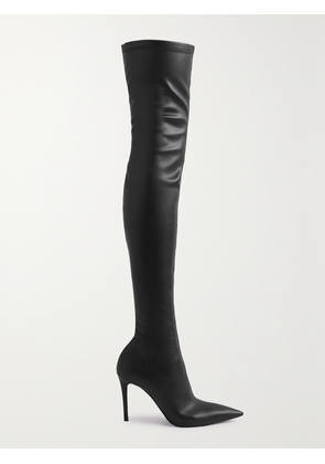 Stella McCartney - + Net Sustain Iconic Faux Leather Thigh Boots - Black - IT35,IT36,IT36.5,IT37,IT37.5,IT38,IT38.5,IT39,IT39.5,IT40,IT40.5,IT41