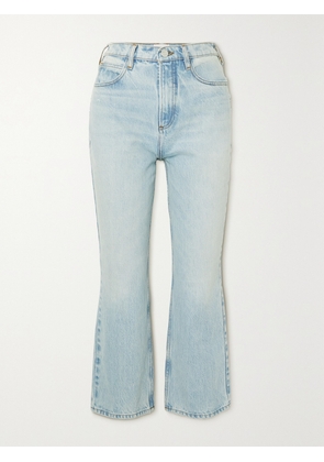 FRAME - Le High 'n' Tight Cropped Distressed High-rise Bootcut Jeans - Blue - 23,24,25,26,27,28,29,30,31,32,33