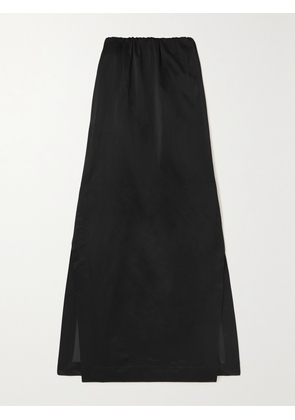 SASUPHI - + Net Sustain Gilda Gathered Duchesse Silk-satin Maxi Skirt - Black - IT36,IT38,IT40,IT42,IT44