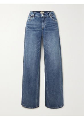 ALICE + OLIVIA JEANS - Ernie Buckled Low-rise Wide-leg Jeans - Blue - 24,25,26,27,28,29,30,31