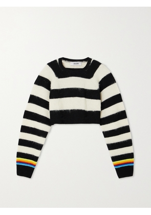 Christopher John Rogers - Striped Brushed Wool-blend Sweater - Multi - x small,small,medium,large,x large
