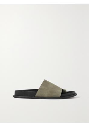 ST. AGNI - + Net Sustain Loe Suede Slides - Neutrals - IT35,IT36,IT37,IT38,IT39,IT40,IT41,IT42