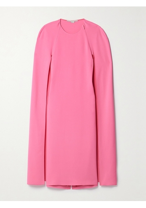 Stella McCartney - + Net Sustain Cape-effect Crepe Midi Dress - Pink - IT34,IT36,IT38,IT40,IT42,IT44,IT46,IT48,IT50
