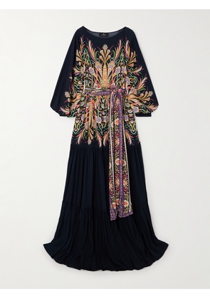 Etro - Printed Crepe Maxi Dress - Black - IT36,IT38,IT40,IT42,IT44,IT46,IT48