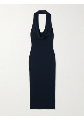 Magda Butrym - Stretch-jersey Halterneck Midi Dress - Blue - FR 34,FR 36,FR 38,FR 40,FR 42