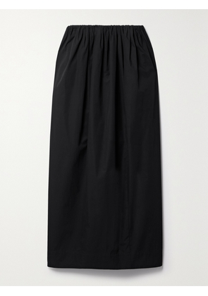 MARA HOFFMAN - + Net Sustain Billie Organic Cotton-poplin Midi Skirt - Black - xx small,x small,small,medium,large,x large