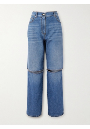 JW Anderson - Cutout Boyfriend Jeans - Blue - UK 4,UK 6,UK 8,UK 10,UK 12,UK 14