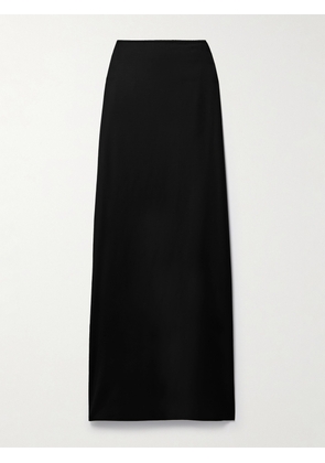 BEARE PARK - Wool-twill Maxi Skirt - Black - UK 4,UK 6,UK 8,UK 10,UK 12,UK 14,UK 16,UK 18