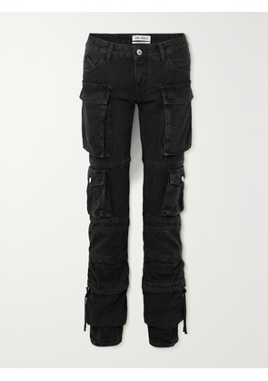 The Attico - Essie Low-rise Straight-leg Cargo Jeans - Black - 24,25,26,27,28,29,30,31