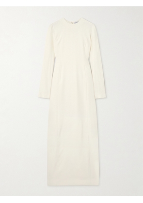 Gabriela Hearst - Carlota Cape-effect Pleated Silk And Wool-blend Gown - Ivory - IT38,IT40,IT42,IT44,IT46