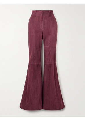 Gabriela Hearst - Rhein Paneled Suede Flared Pants - IT38,IT40,IT42,IT44,IT46,IT48