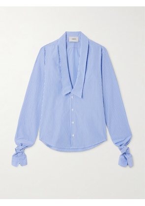 COPERNI - Striped Cotton-poplin Shirt - Blue - x small,small,medium,large,x large