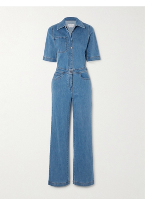 Rivet Utility - Rowdy Stretch-denim Jumpsuit - Blue - x small,small,medium,large,x large