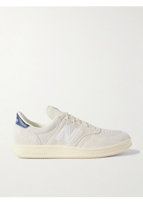 New Balance - T500 Leather-trimmed Suede And Nubuck Sneakers - Off-white - US4,US4.5,US5,US5.5,US6,US6.5,US7,US7.5,US8,US8.5,US9,US9.5
