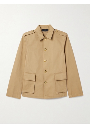 Nili Lotan - Margaret Cotton-twill Jacket - Brown - x small,small,medium,large,x large