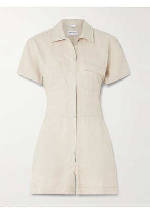 Rivet Utility - Dreamer Linen Playsuit - Neutrals - x small,small,medium,large,x large