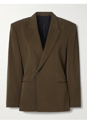 PETAR PETROV - The Big Spender Woven Blazer - Green - FR 34,FR 36,FR 38,FR 40,FR 42