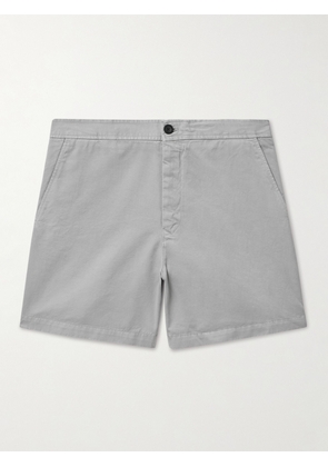 Mr P. - Straight-Leg Cotton-Twill Shorts - Men - Gray - 28