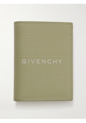 Givenchy - Appliquéd Logo-Embossed Leather Bilfold Cardholder - Men - Green
