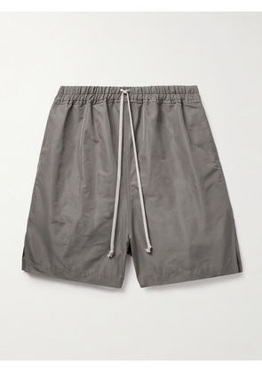 Rick Owens - Kinetix Wide-Leg Recycled-Faille Drawstring Shorts - Men - Gray - IT 46