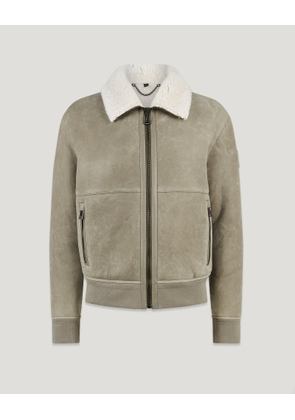 Belstaff Trace Jacket Men's English Shearling Fossil / Natural Size 2XL