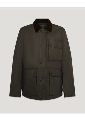 Belstaff Incline Jacket Men's Waxed Cotton Dark Earth Size 2XL