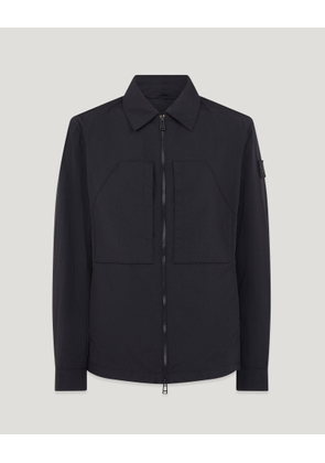 Belstaff Cover Overshirt Men's Nylon Shell Black Size 2XL