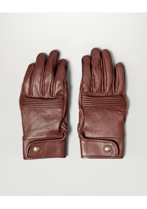 Belstaff Montgomery Motorcycle Glove Unisex's Goat Leather Oxblood Size 2XL