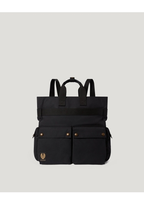 Belstaff Trialmaster 2-way Tote Unisex's Waxed Cotton Black Size One Size