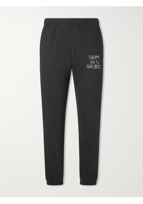 Gallery Dept. - Tapered Logo-Print Cotton-Jersey Sweatpants - Men - Black - XS