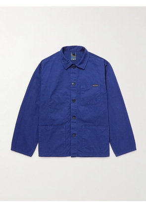 Nudie Jeans - Buddy Herringbone Organic Cotton-Twill Chore Jacket - Men - Blue - XS
