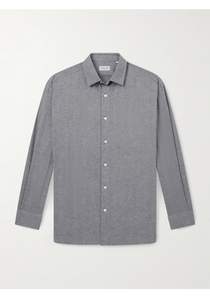 Charvet - Herringbone Cotton Shirt - Men - Gray - EU 38