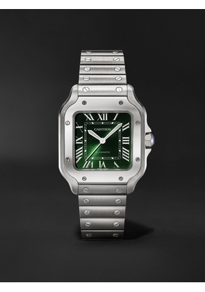 Cartier - Santos Automatic Medium 41.9mm Interchangeable Stainless Steel and Alligator Watch, Ref. No. WSSA0061 - Men - Black