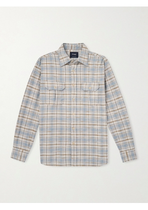 Drake's - Checked Brushed Cotton-Flannel Shirt - Men - Multi - S