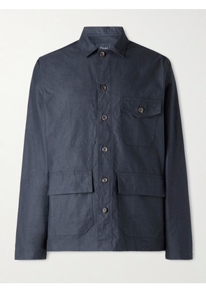 Drake's - Cotton Overshirt - Men - Blue - S