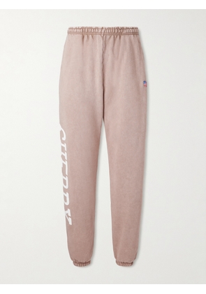 Cherry Los Angeles - Hollywood Tapered Printed Cotton-Fleece Sweatpants - Men - Brown - XS