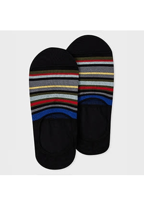 Paul Smith Black Bold 'Signature Stripe' Loafer Socks