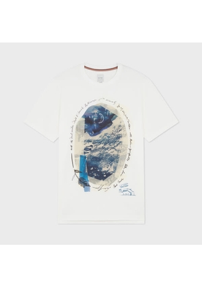 Paul Smith White 'Night Sky' Printed T-Shirt