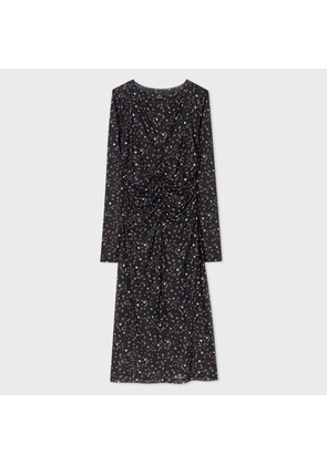 PS Paul Smith Women's Black 'Seedhead' Mesh Dress