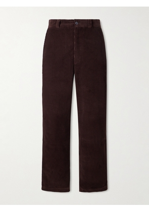 The Elder Statesman - Straight-Leg Cotton-Corduroy Trousers - Men - Brown - UK/US 30