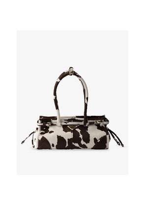 Womens Prada Bonnie Medium Leather Shoulder Bag