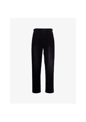Mens Found Pleated Wide-Leg Corduroy Trousers