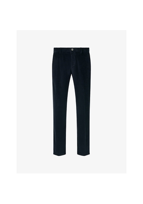 Mens Boggi Milano Tapered-Leg Mid-Rise Stretch-Corduroy Trousers