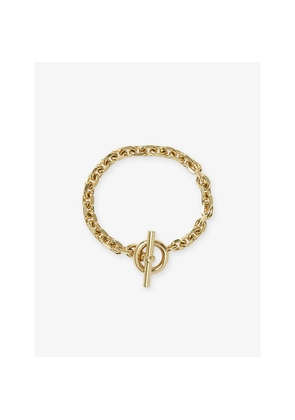 Womens The White Company T-Bar Gold-Plated Brass Bracelet