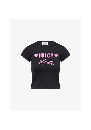 Womens Juicy Couture Baby Juicy Angel Stretch-Cotton T-Shirt