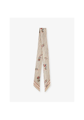 Womens Valentino Garavani Papier Floreal Silk Bandeau Scarf