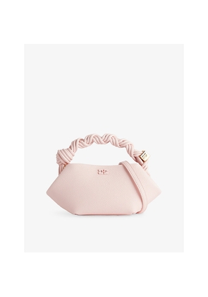 Womens Ganni Bou Mini Grained-Leather Top-Handle Bag