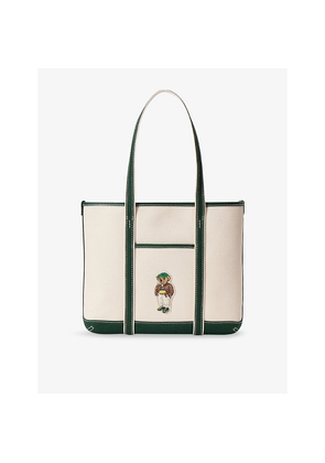 Womens Polo Ralph Lauren Polo Bear Cotton-Canvas Tote Bag
