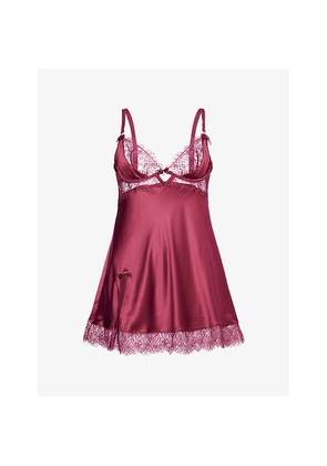 Womens Lounge Underwear Adaline Satin Slip Dress