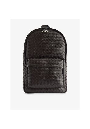 Mens Bottega Veneta Intrecciato Classic Leather Backpack